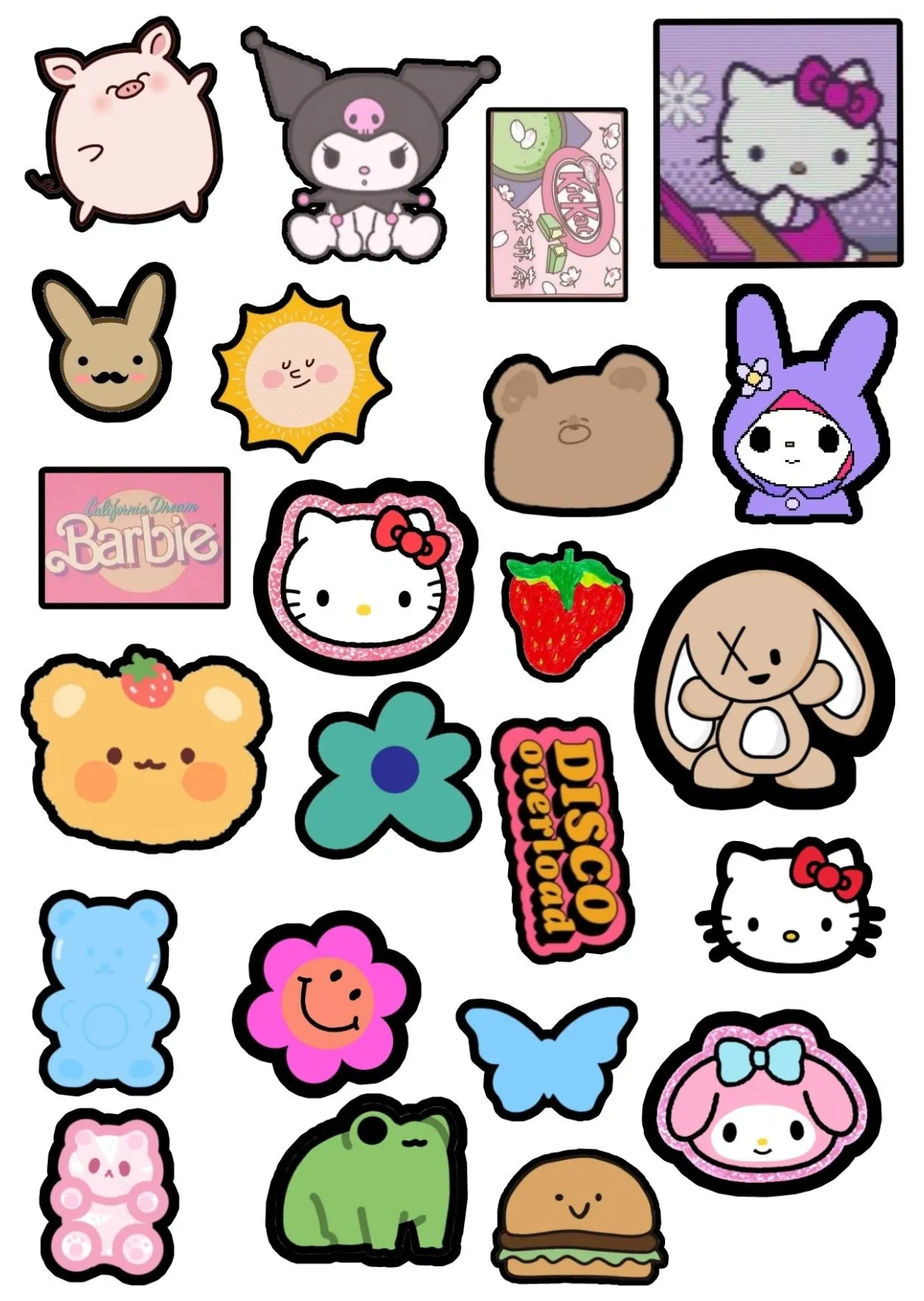 Cute printable stickers