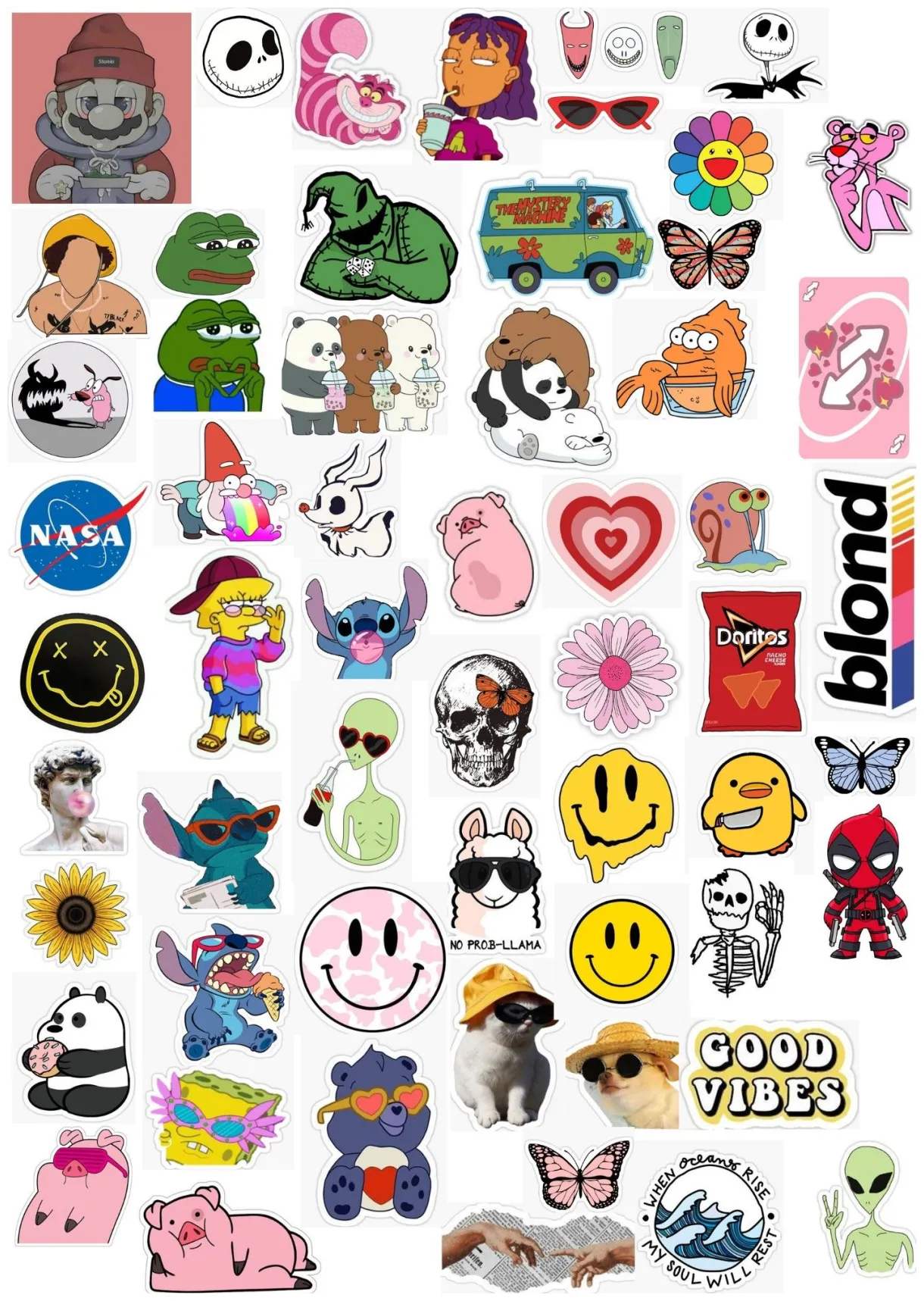 Plancha de pegatinas sticker design inspiration, cool stickers, cute
