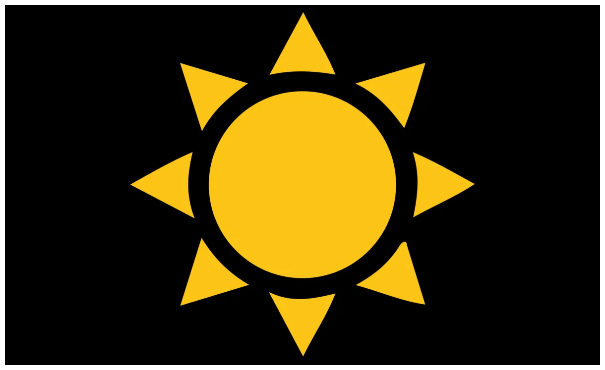 Sun icon on transparent . 21013468 png
