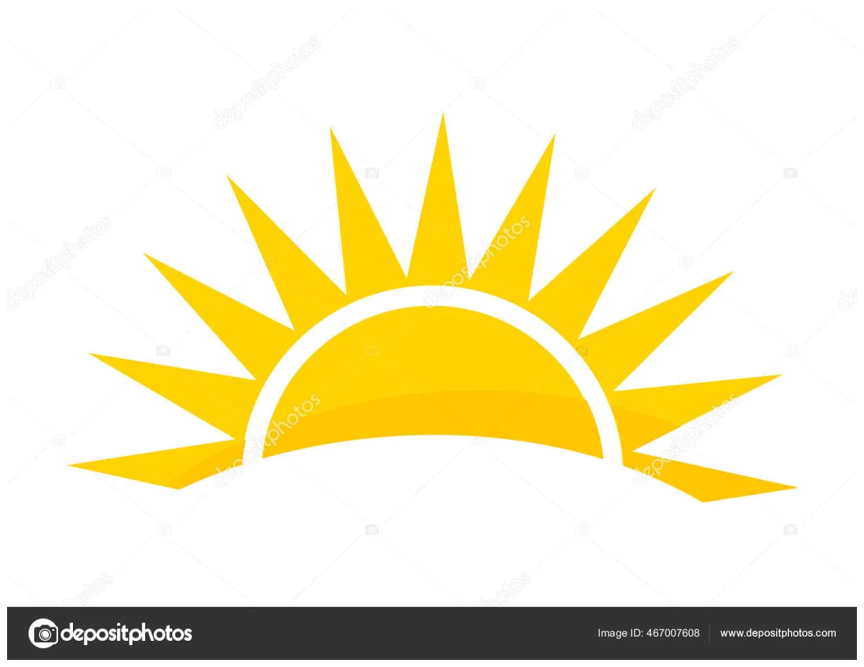 Sunset illustration stock vector by ©studiobarcelona