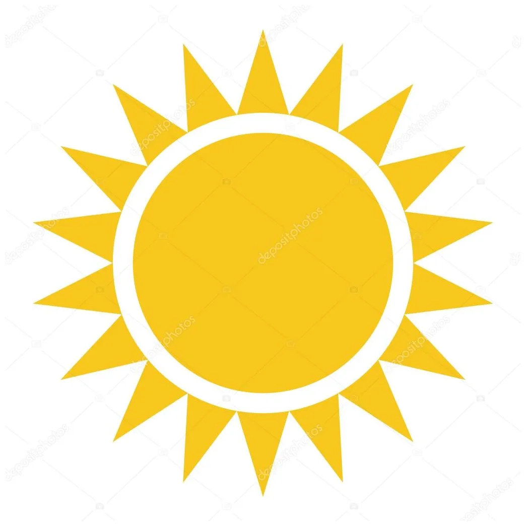 Sun icon vector