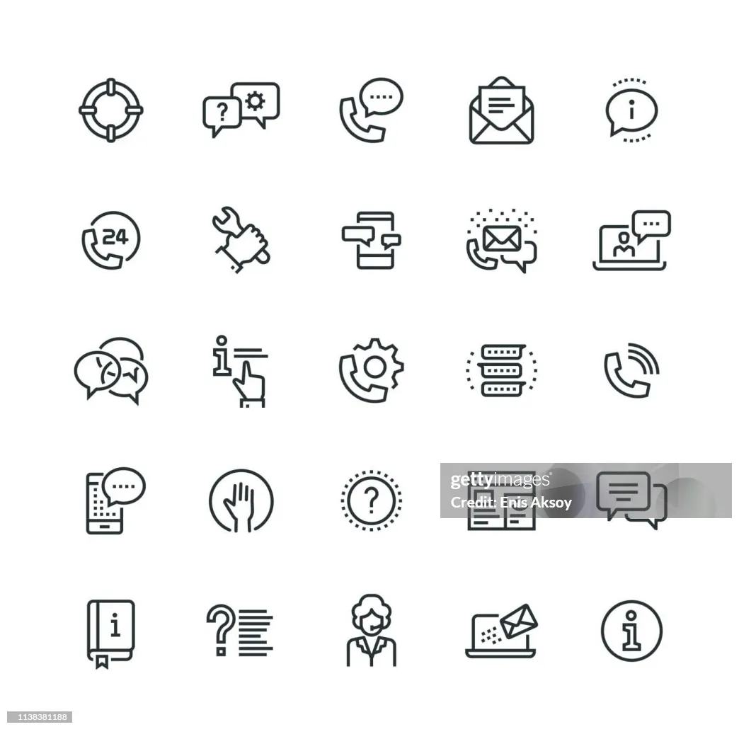 Support Icons High-Res Vector Graphic - Getty Images