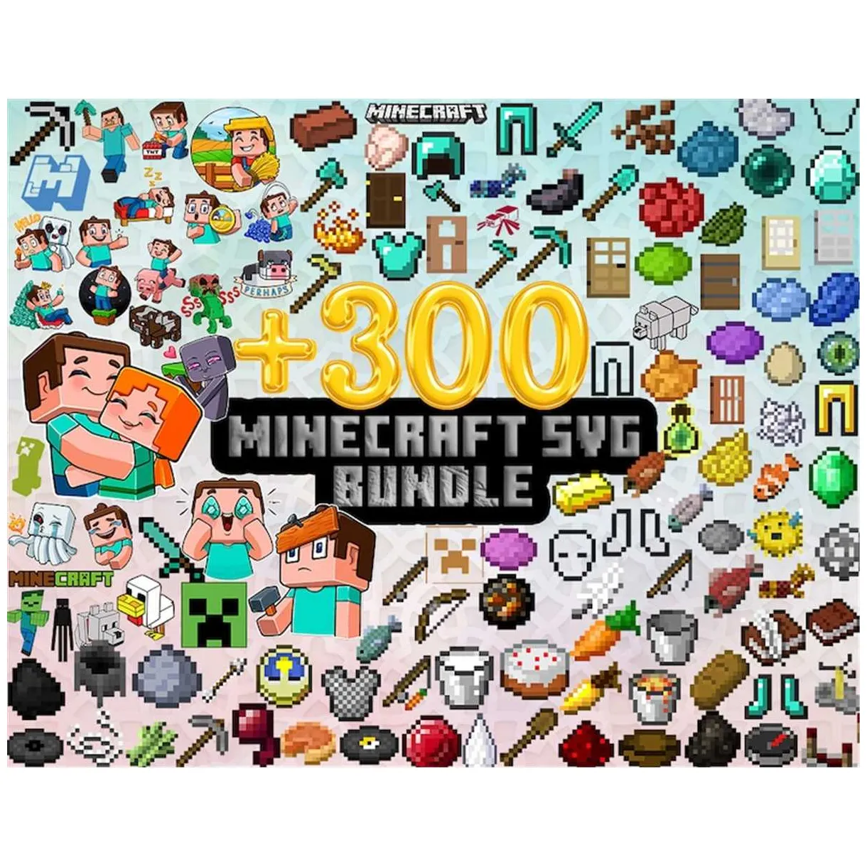 Gaming svg bundle, mine svg, mine free clipart, mine png, mi inspire