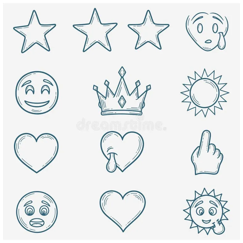 Emoji Symbol Icons Stock Illustrations – 14,813 Emoji Symbol Icons