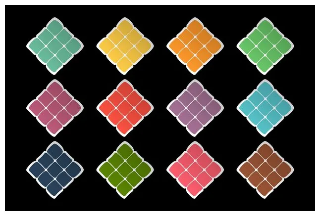 Premium Vector | Ketupat symbol Icons