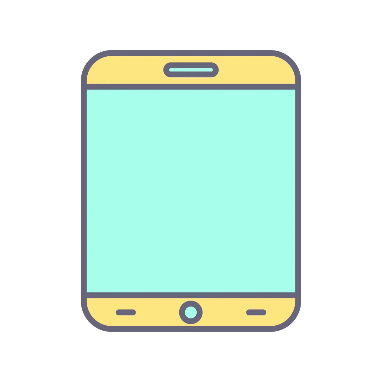 Tablet vector icon 18896396 vector art at vecteezy printable coloring page