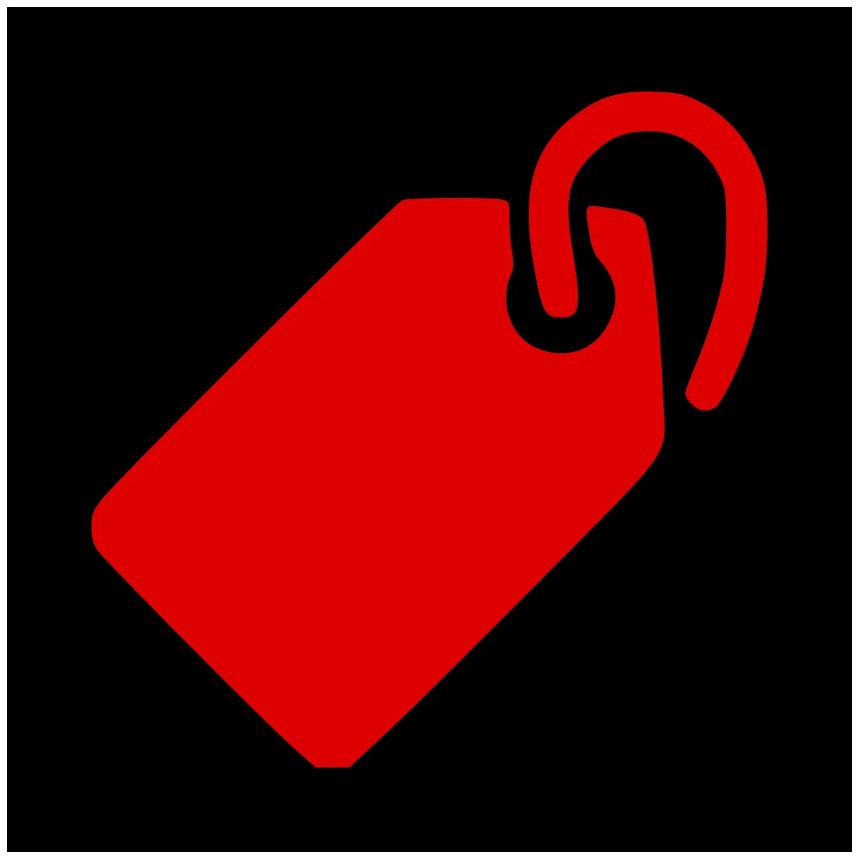 Red tags vector clipart free public domain