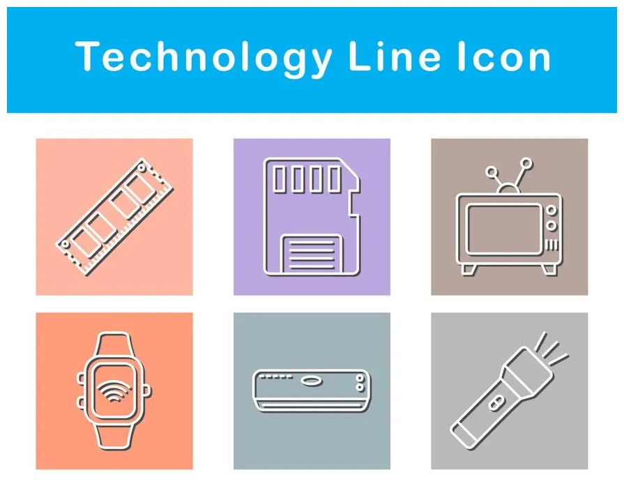 Technology Icons Vector Art, Icons, and Graphics for Free Download