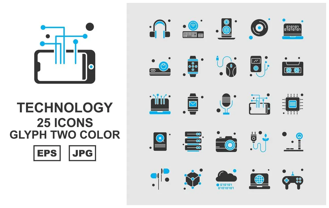 Technology Icons Vector Art, Icons, and Graphics for Free Download