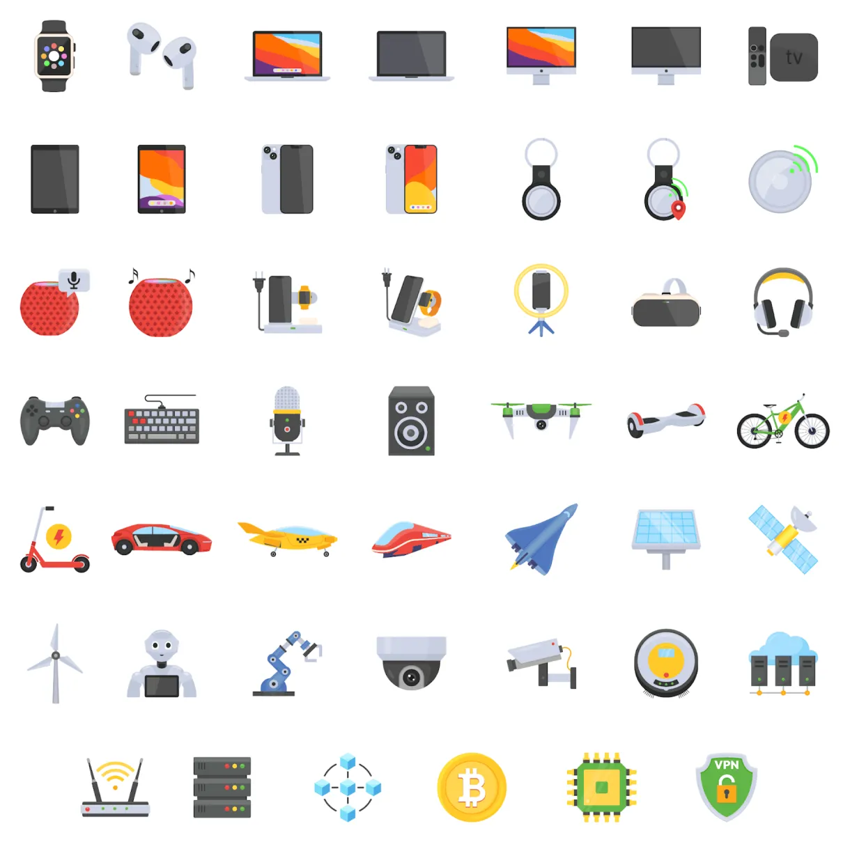 40+ Modern Technology Icons for Future-Forward Designs [100% Free]