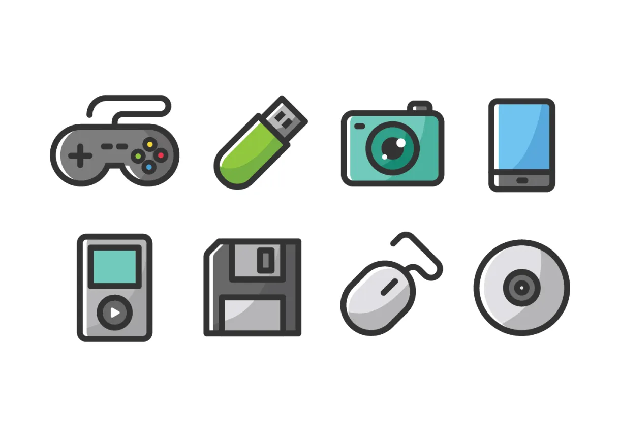 Technology Icons 137109 Vector Art at Vecteezy