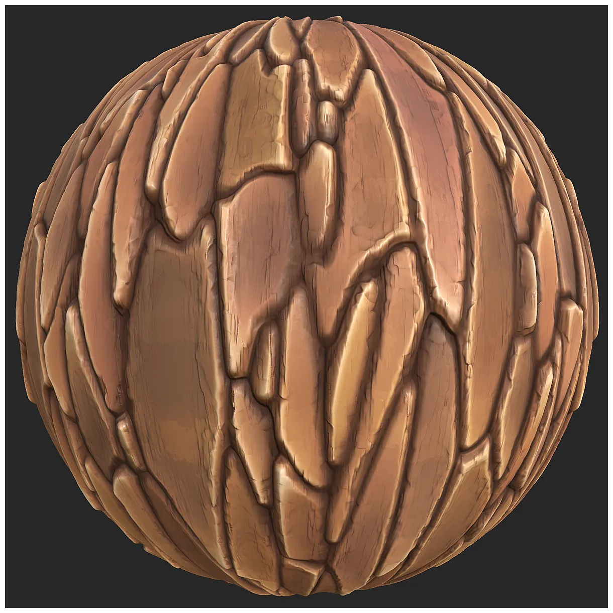 Stylized tree trunk or bark texture free pbr texturecan