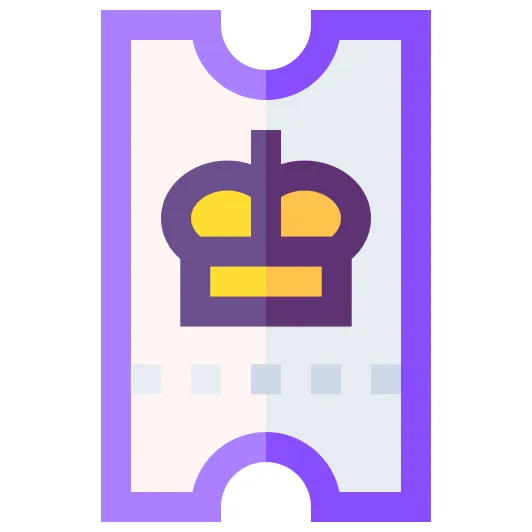 Ticket free entertainment icons