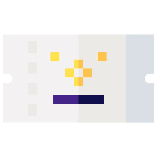 Ticket free entertainment icons