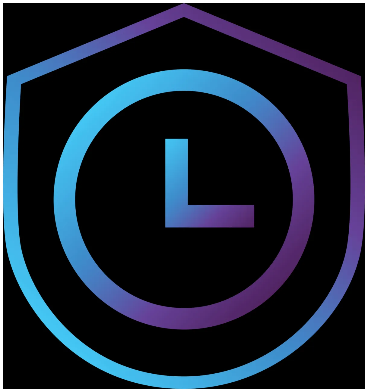 time shield modern gradient icon 15697998 PNG