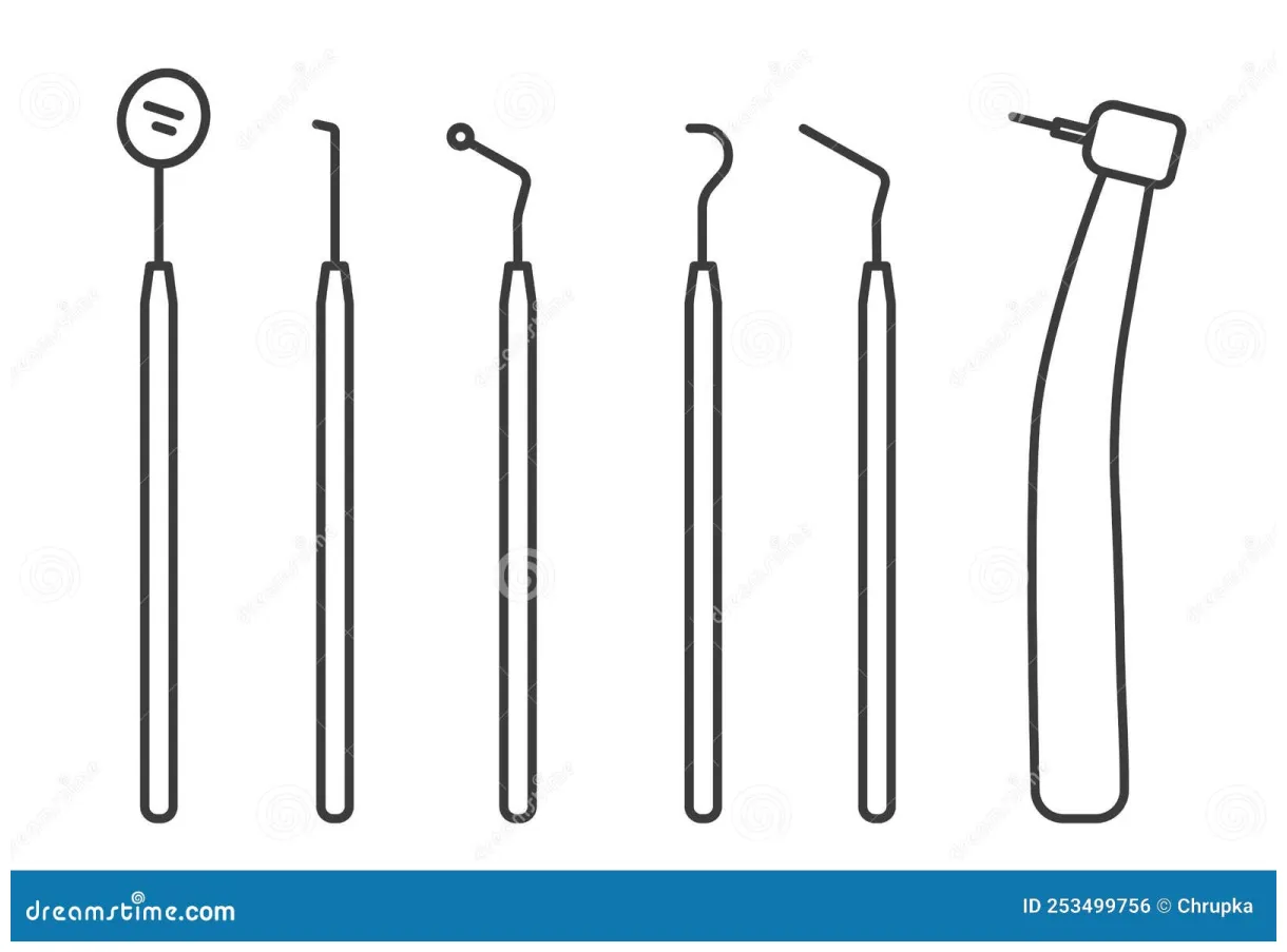 Set of dentist stock vector. illustration of oral 253499756