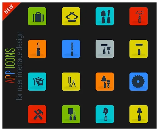 Premium vector work set printable coloring page