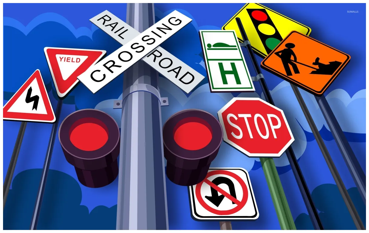 Traffic signs vector s #11042