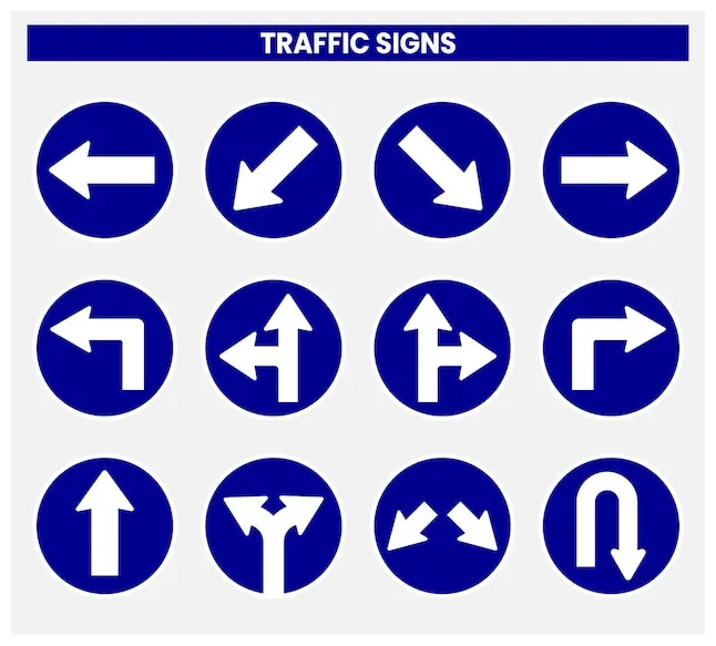 Premium vector vector traffic signs