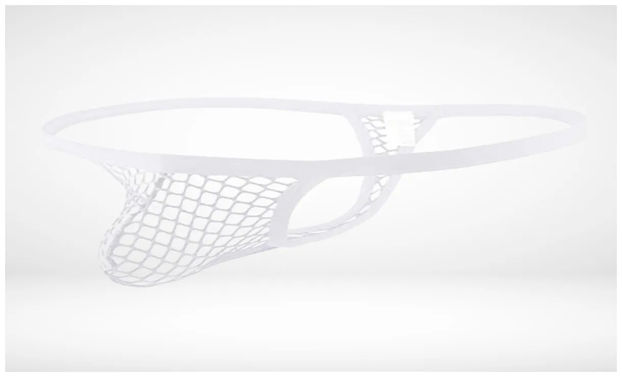 No secret's men's mesh thong lightweight, breathable fit crownjewel