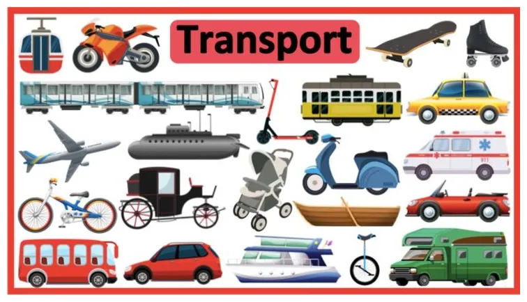 50+ forms of transport in english