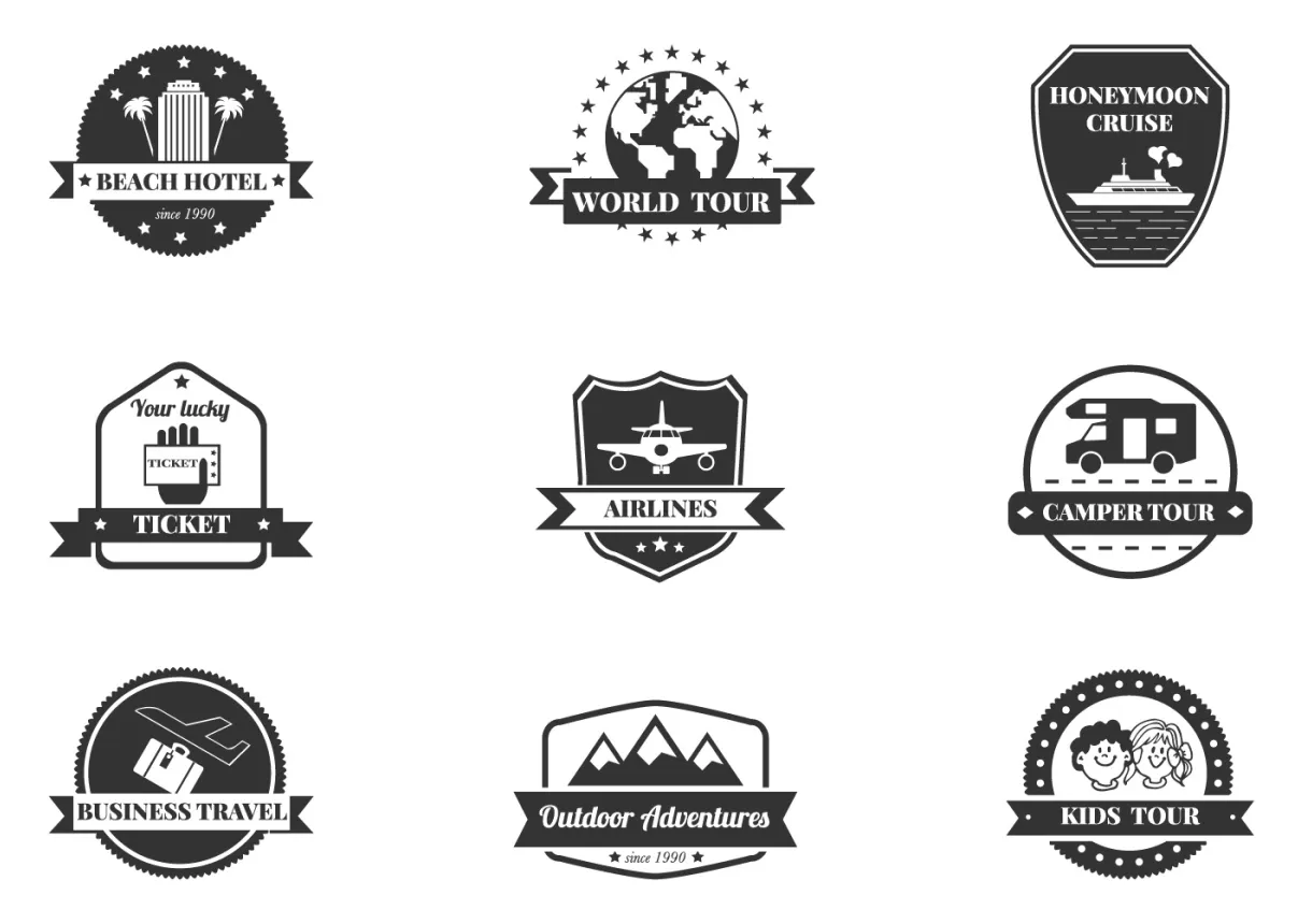 Travel vector icons pack 57609 vector art at vecteezy