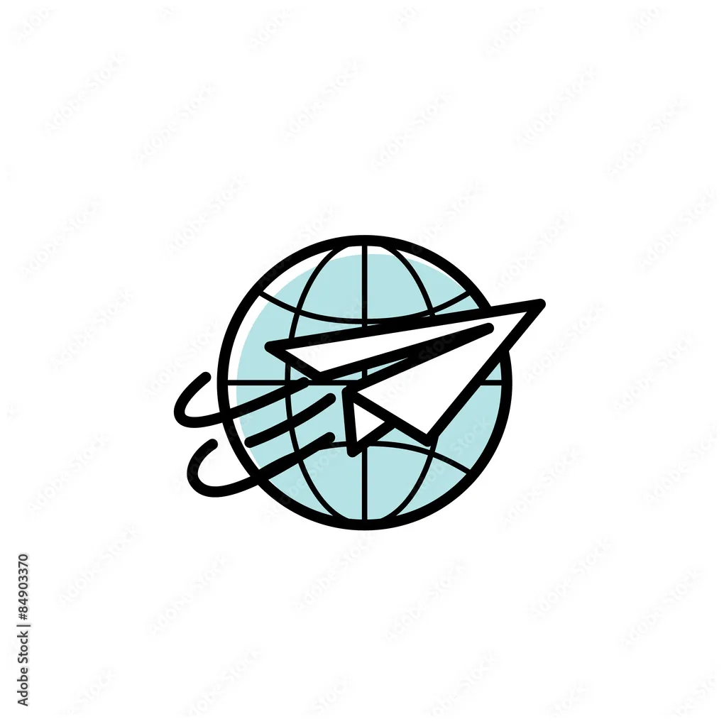 Travel vector logo stock vector adobe stock
