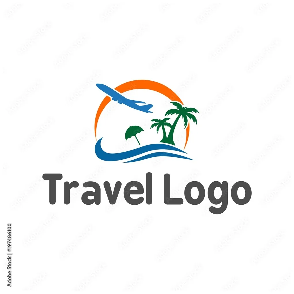 Travel logo vector stock vector adobe stock