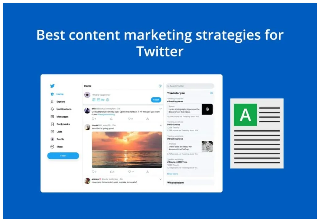 Best Content Marketing Strategies For Twitter