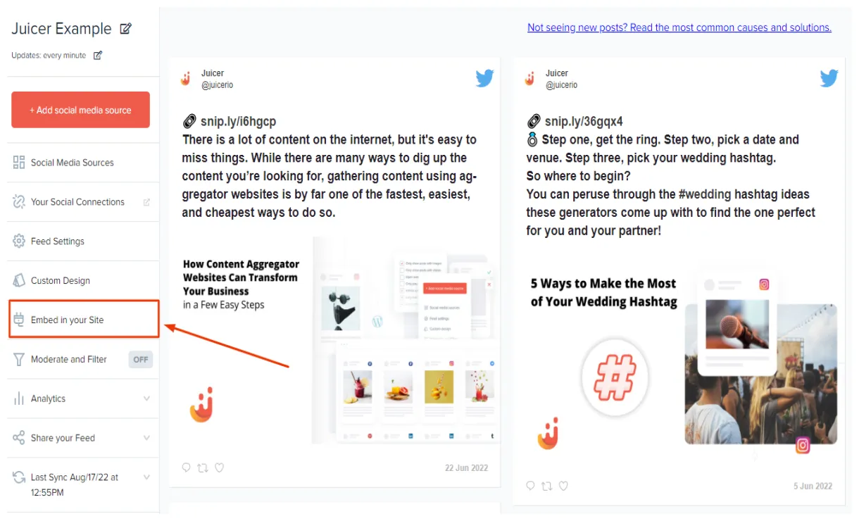 Embed Twitter Feed on Your Website [Full Guide] - Juicer Social