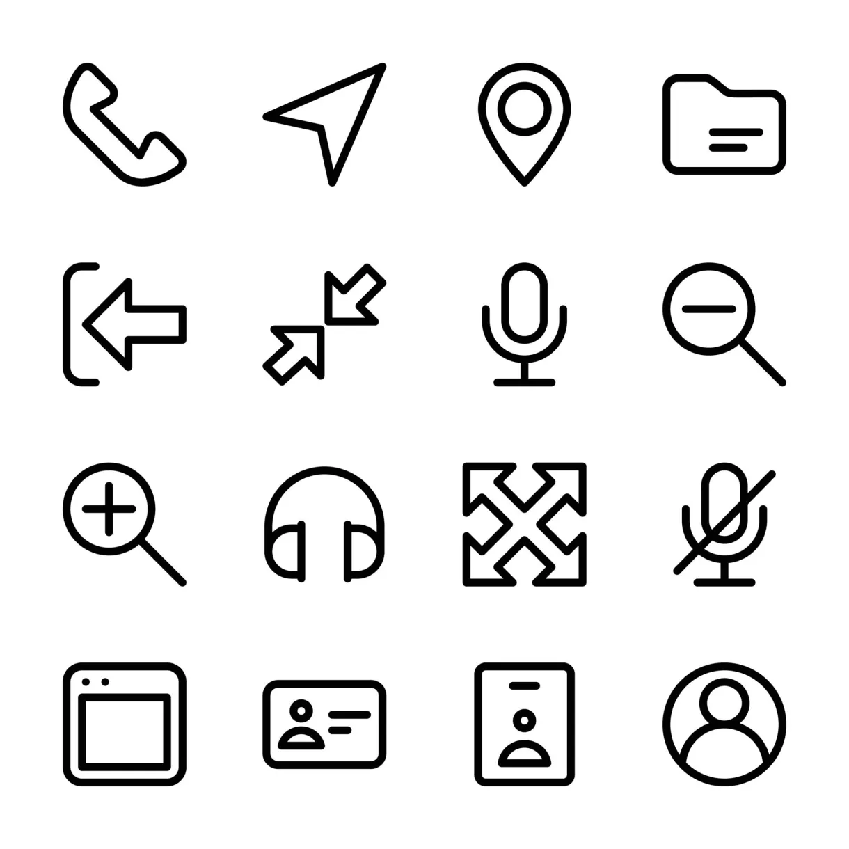 Pack of Ux and UI Vector Icons 16111474 Vector Art at Vecteezy