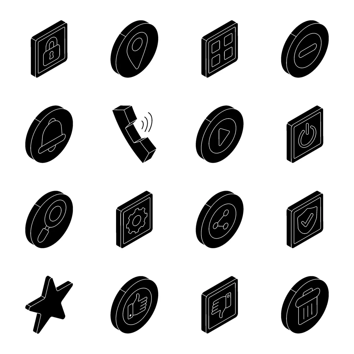 Set of ux flat icons 48208271 vector art at vecteezy printable coloring page