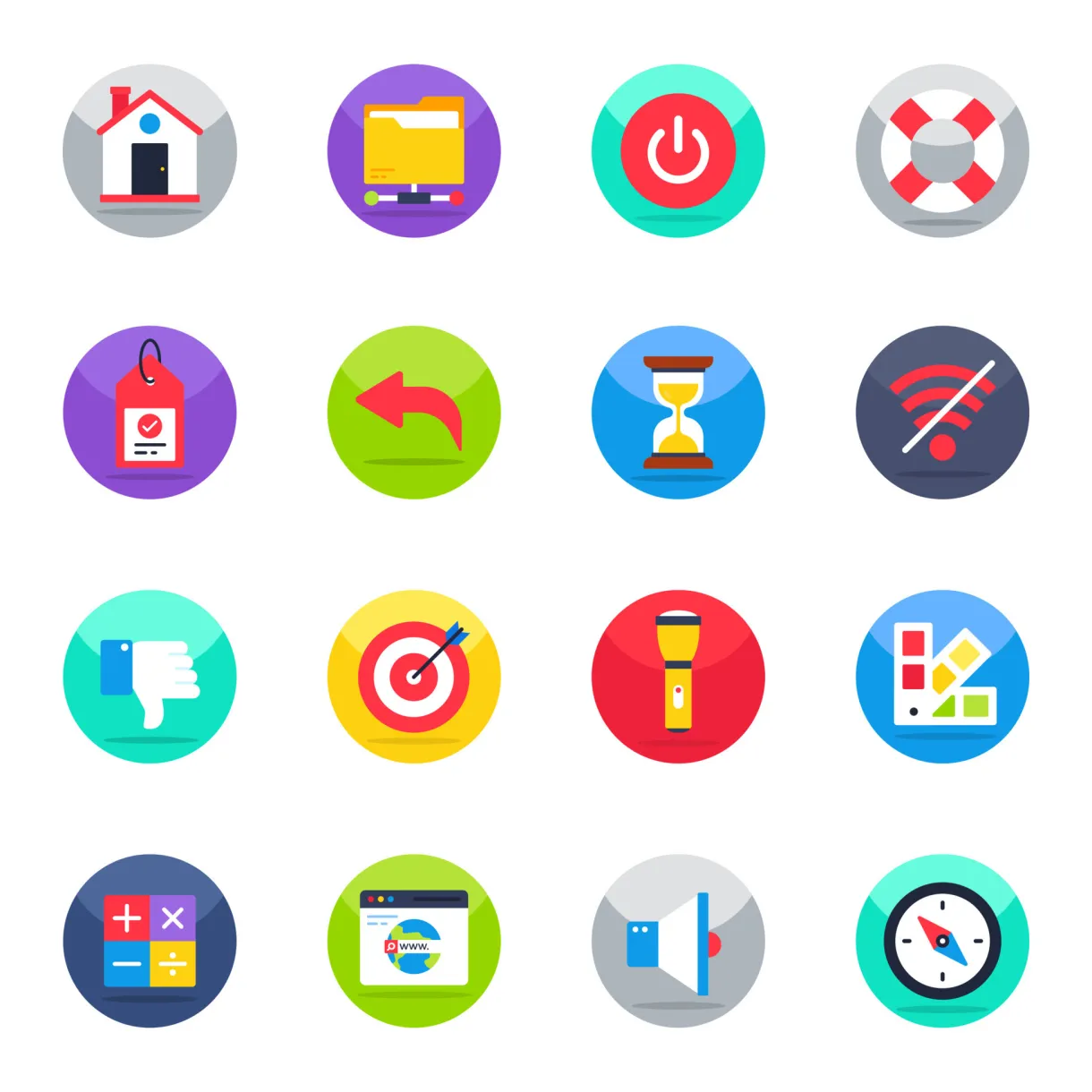 Pack of ux flat icons 13922409 vector art at vecteezy