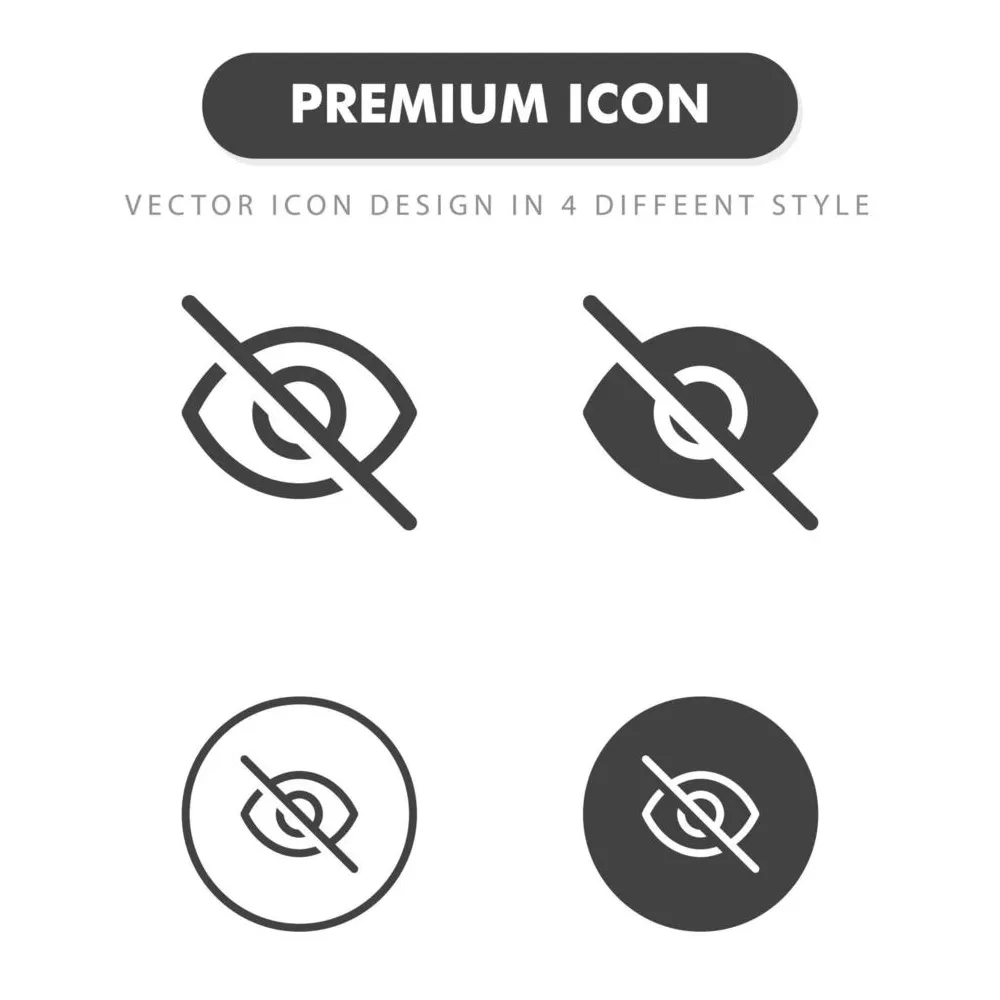 Hide Icon Vector Art, Icons, and Graphics for Free Download