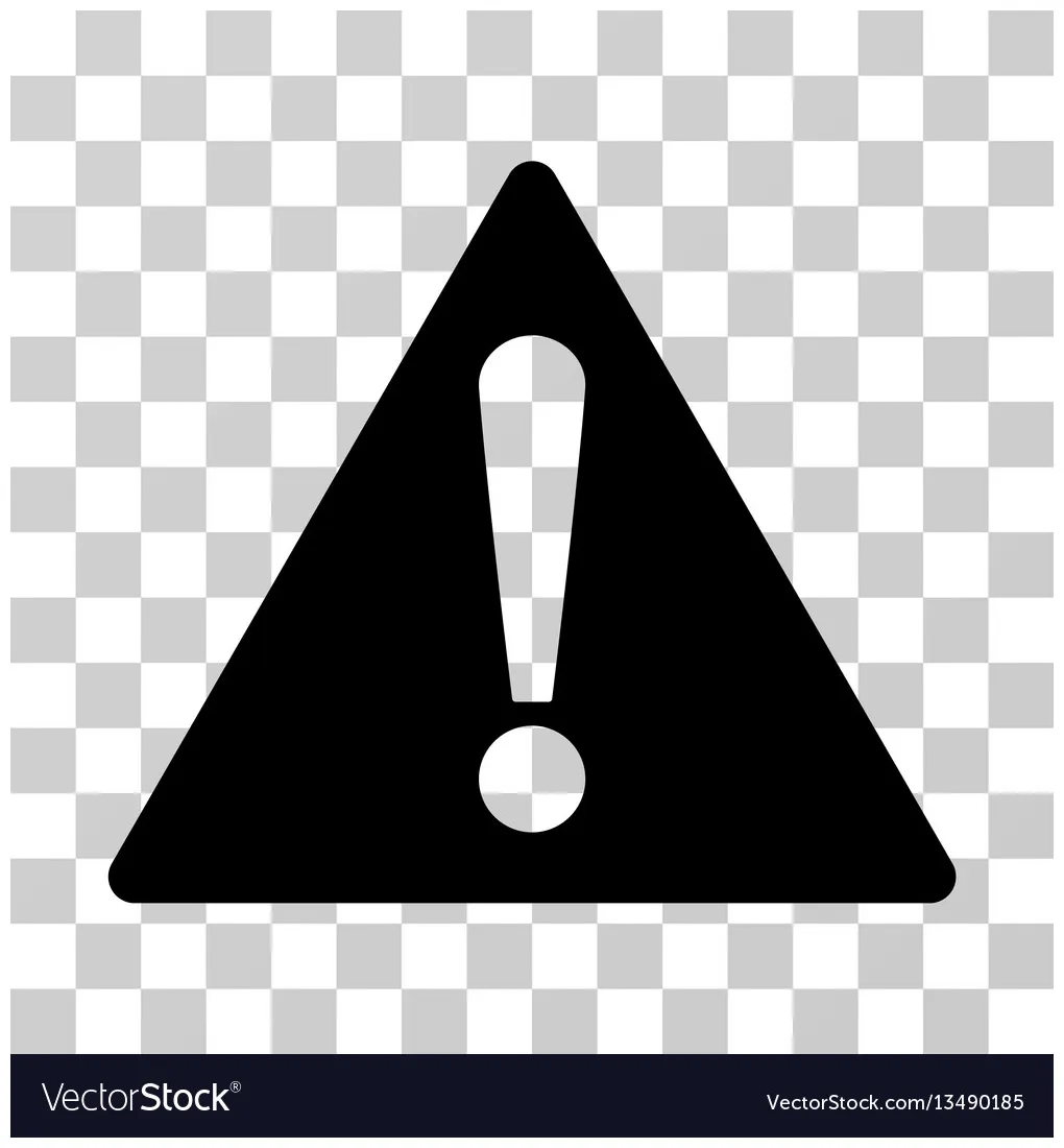 Warning icon vector vectorstock