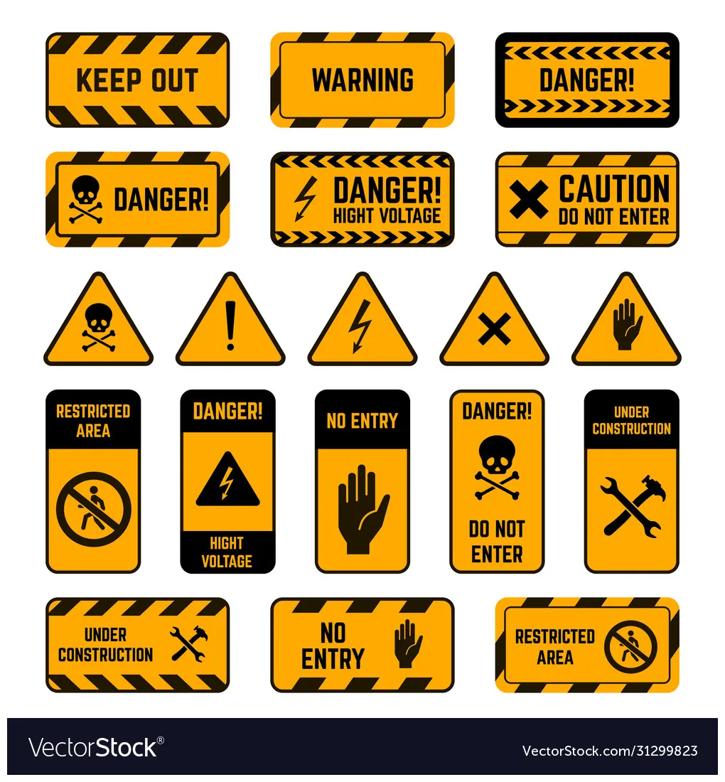 Danger format canstock my printable coloring page