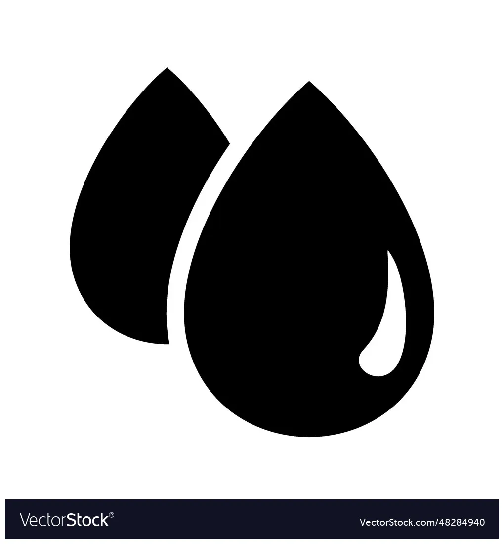 Water icon vector vectorstock