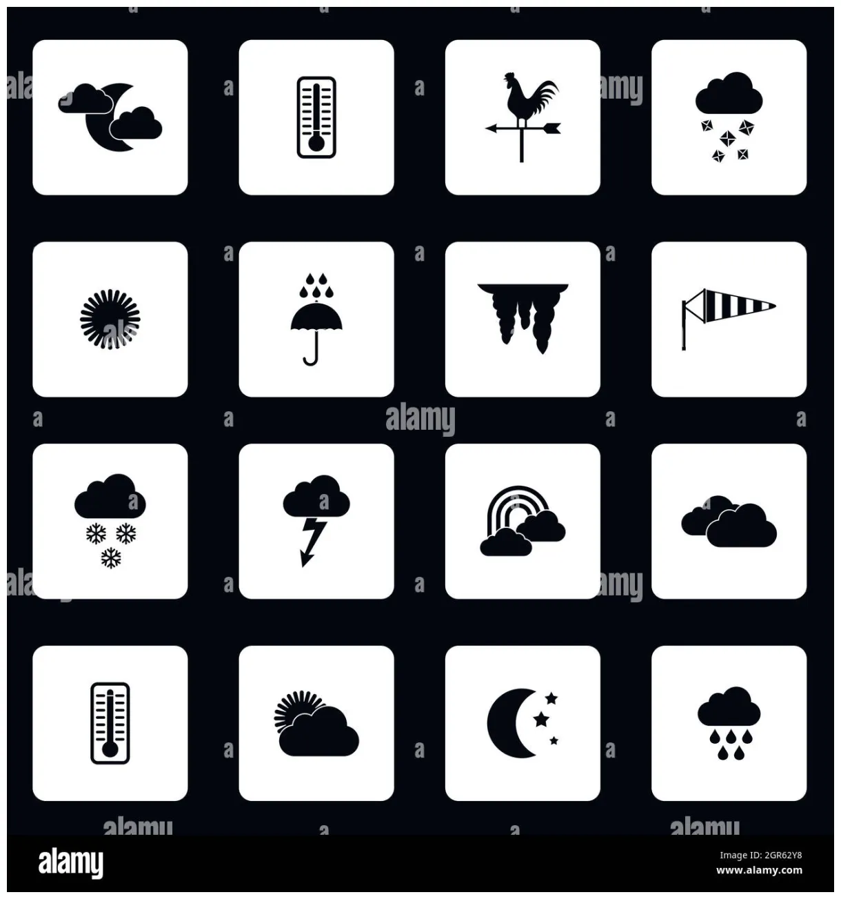 Icons meteorology hi-res graphy and s alamy