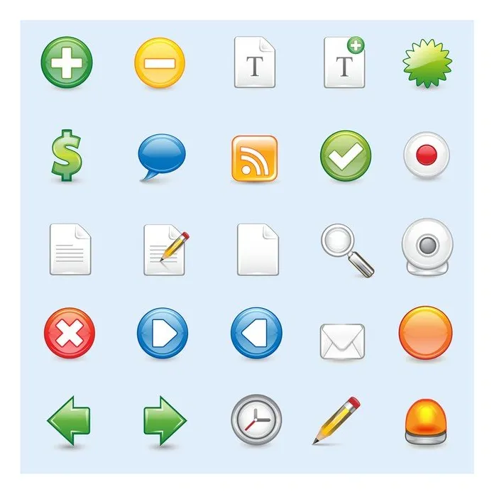 Web icons vector for free s