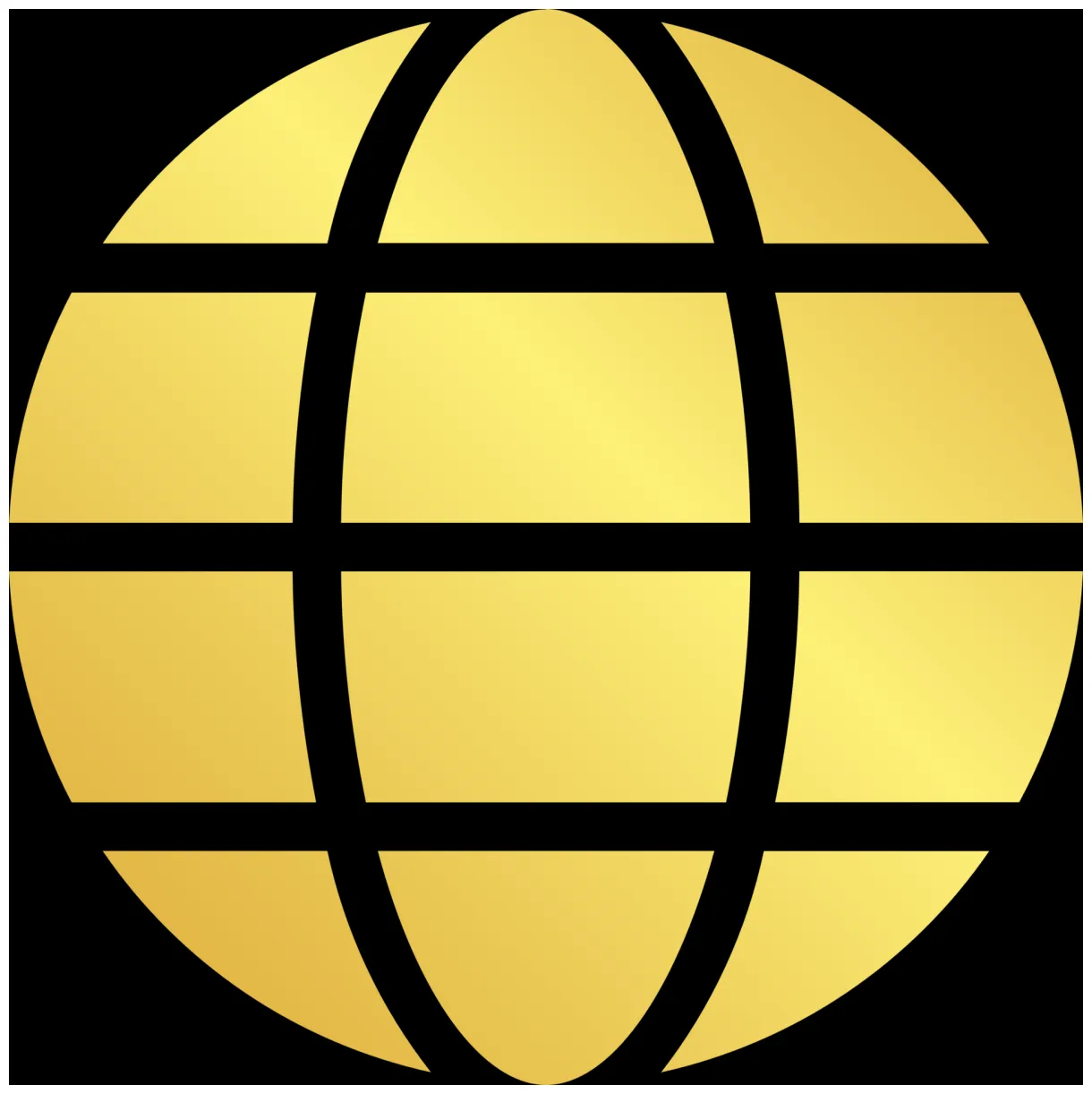 Golden website icon pngs for