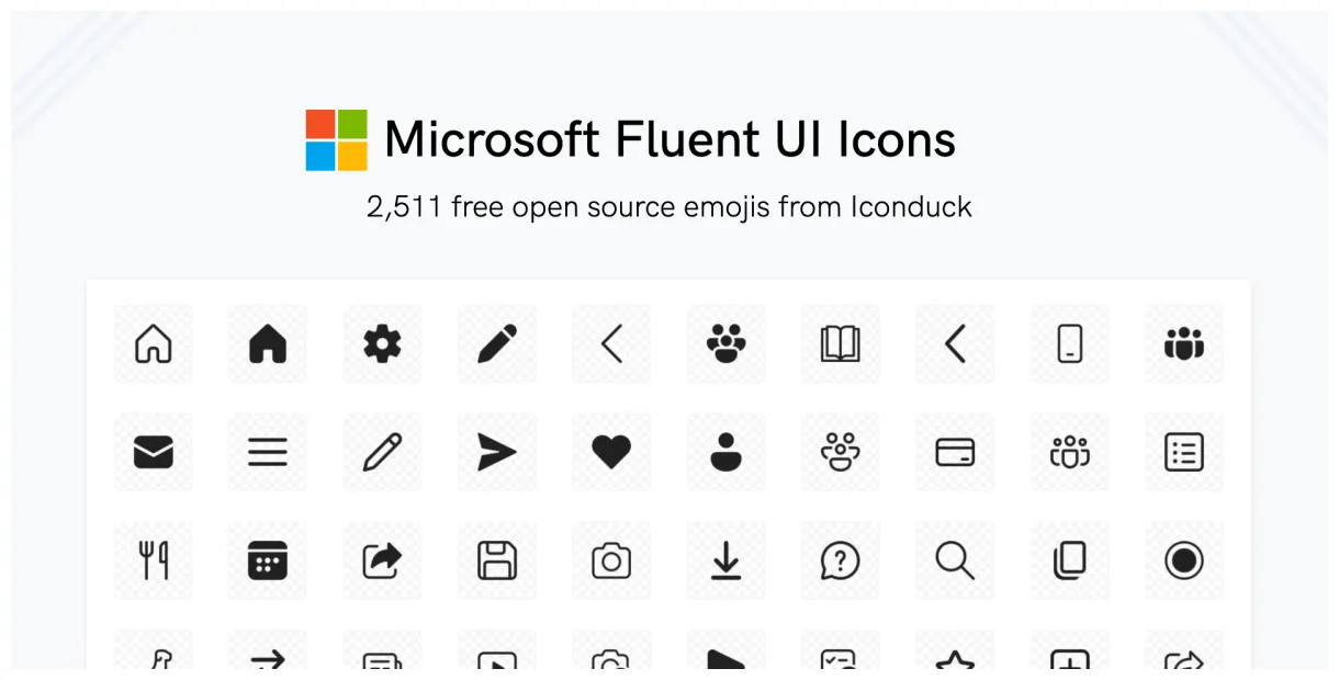 Microsoft fluent ui icons by iconduck figma