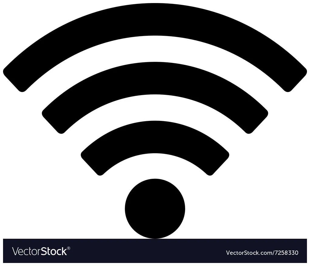 Wifi icon vector vectorstock printable coloring page