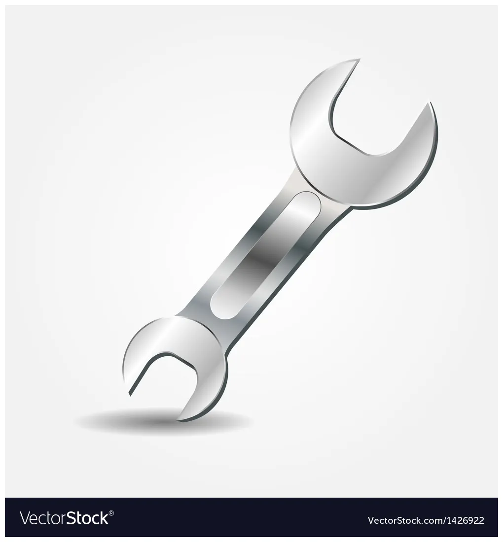Wrench icon vector vectorstock