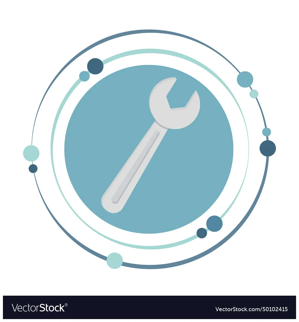 Wrench icon vector vectorstock printable coloring page