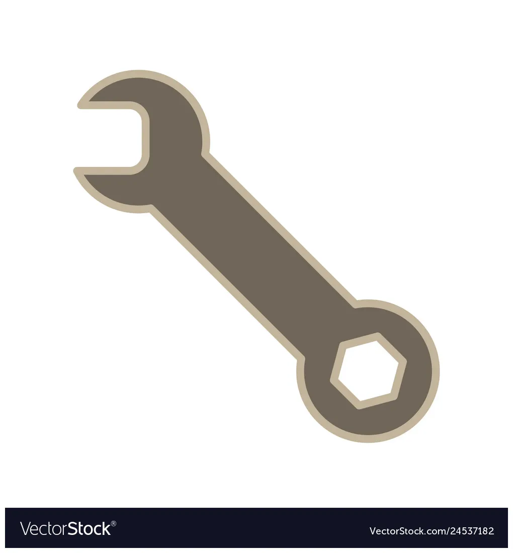 Wrench icon vector vectorstock