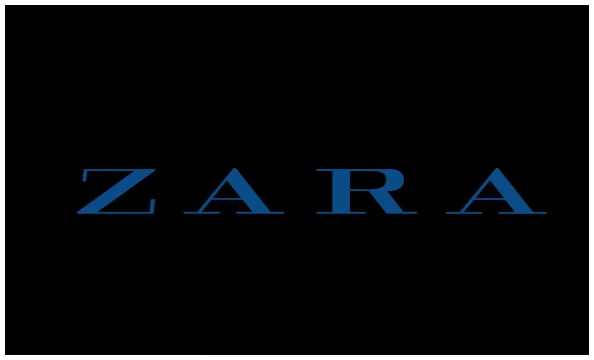 Zara brand symbol blue logo clothes design icon abstract vector