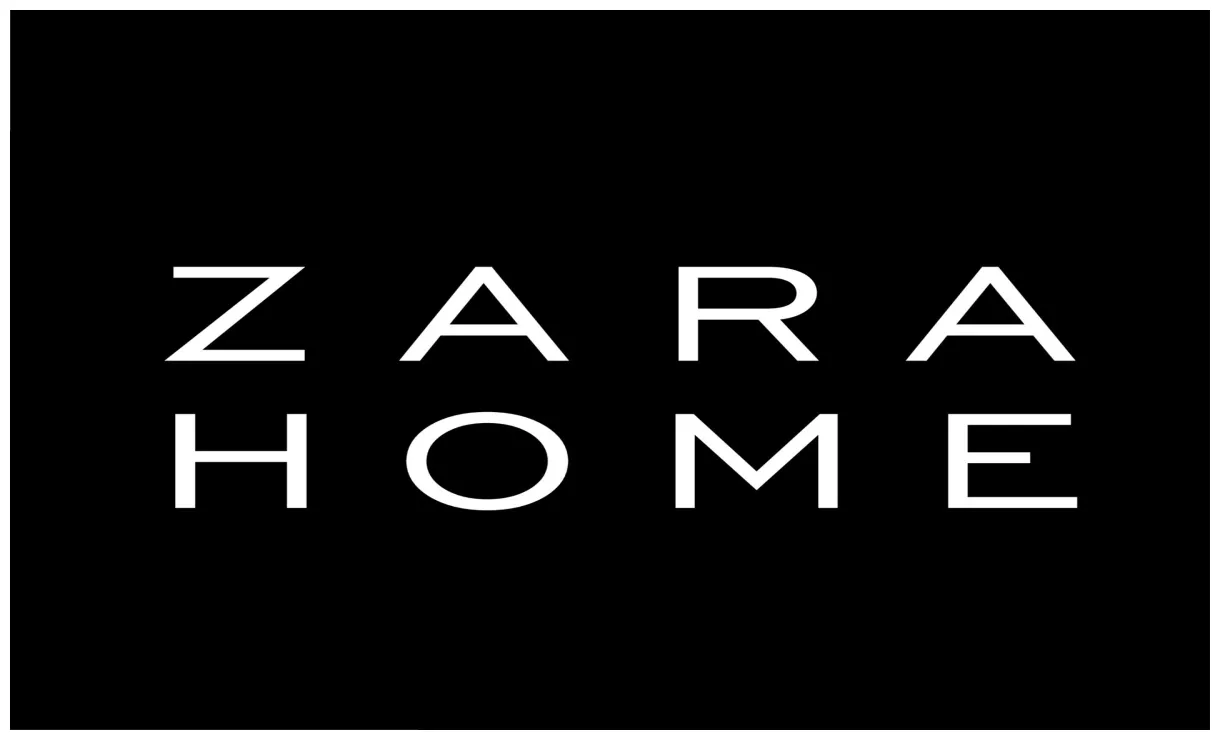 Zara home brand logo white symbol clothes design icon abstract vector
